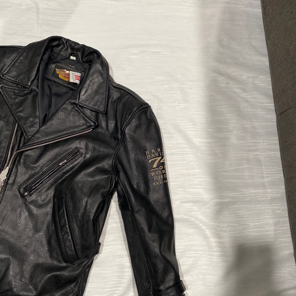 ladies Harley Davidson jacket.